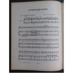 D'HACK Alfred Les Amours d'un Roitelet Chant Piano ca1880