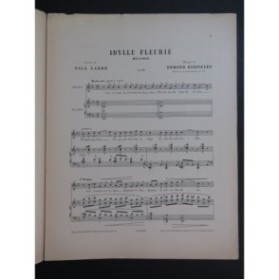 RIBIOLLET Edmond Idylle Fleurie Chant Piano