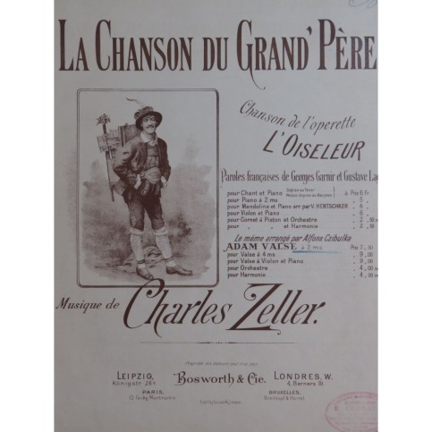 ZELLER Charles La Chanson du Grand Père Piano