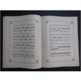 DE LA TOMBELLE F. Le Secret des Vagues Chant Piano 1889