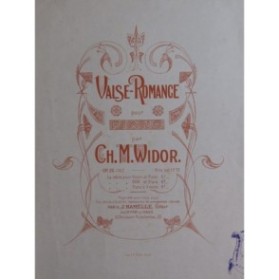 WIDOR Ch. M. Valse Romance op 26 No 2 Piano