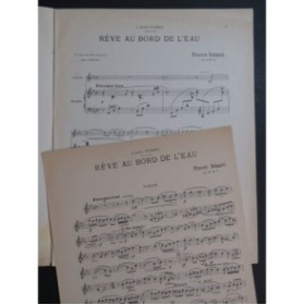 SCHMITT Florent Rêve au Bord de l'eau Piano Violon 1919