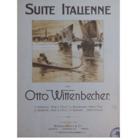 WITTENBECHER Otto Canzonetta Piano 1901