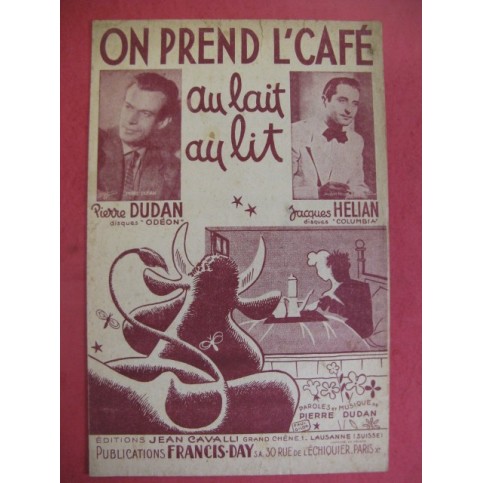 On Prend l'café Jacques Hélian Pierre Dudan 1941