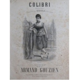 GOUZIEN Armand Colibri Chant Piano XIXe siècle