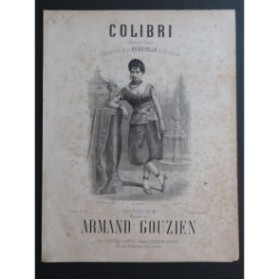 GOUZIEN Armand Colibri Chant Piano XIXe siècle