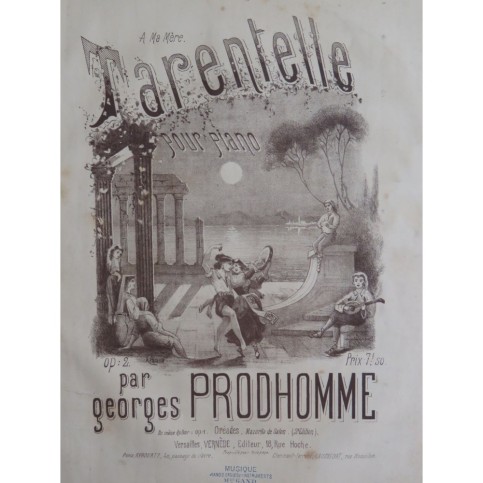 PRODHOMME Georges Tarentelle Piano