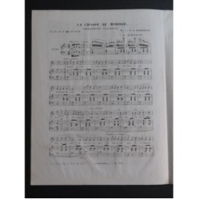 CLAPISSON Louis La Chasse au Miroir Chant Piano 1852