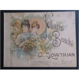 LOWTHIAN Caroline Fleurs de Beauté Piano ca1895