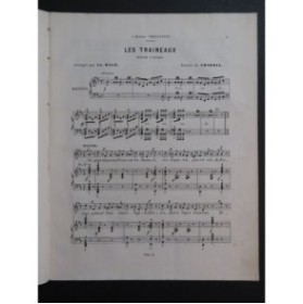 MALO Ch. Les Traineaux Chant Piano ca1875