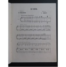 ARDITI Luigi Le Rêve Chant Piano ca1880