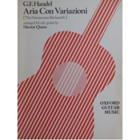 HAENDEL G. F. Aria con Variazioni Guitare 1975