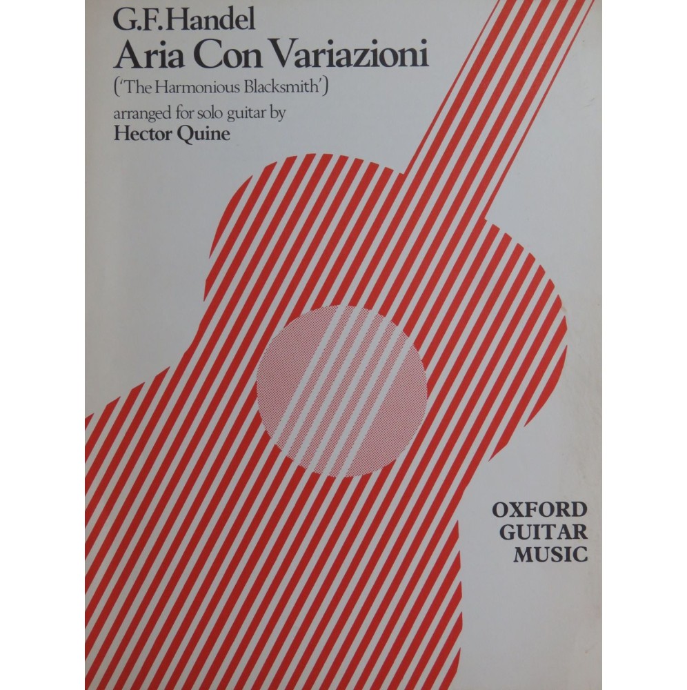 HAENDEL G. F. Aria con Variazioni Guitare 1975