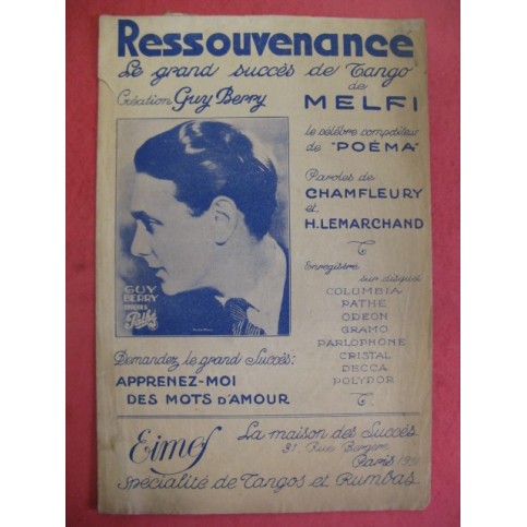 Ressouvenance Guy Berry 1939