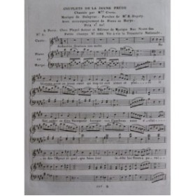 DALAYRAC Nicolas La Jeune Prude No 2 Chant Piano ou Harpe ca1810