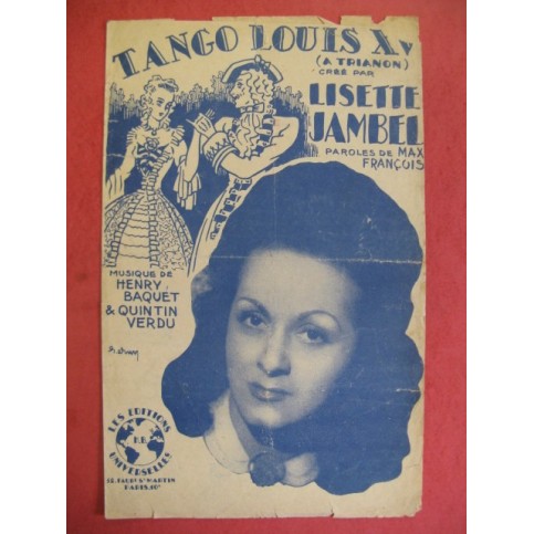 Tango Louis XV Lisette Jambel 1946