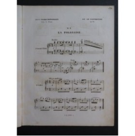 LE CARPENTIER Adolphe Trois Polkas Nationales op 92 Piano ca1845