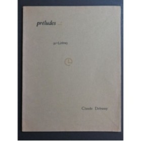 DEBUSSY Claude Préludes 2e livre 12 pièces Piano 1964