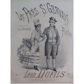 DUFILS Léon Les Prés St Gervais Piano ca1880