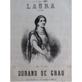 DURAND DE GRAU Laura Piano XIXe siècle