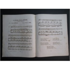 DE RUNS Albert La Cansou de la Ménino Chant Piano ca1850