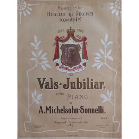 MICHELSOHN-SONNELLI A. Vals-Jubiliar Piano 1906