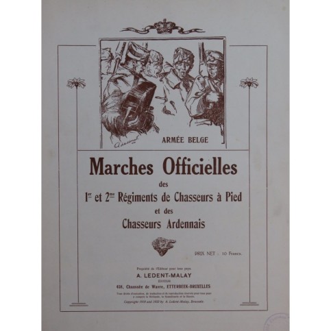 MULDERMANS Charles Marches Officielles Piano 1933