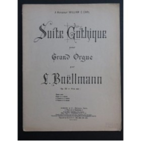 BOËLLMANN Léon Suite Gothique op 25 Orgue 1961