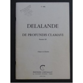 DELALANDE Michel-Richard De Profundis Clamavi Chant Piano 1982