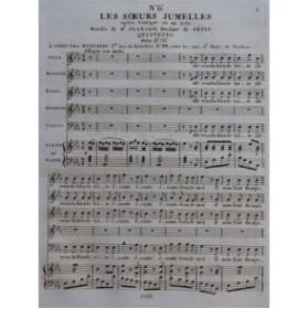 FÉTIS François-Joseph Les Soeurs Jumelles No 6 Chant Piano ou Harpe ca1825