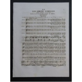 FÉTIS François-Joseph Les Soeurs Jumelles No 6 Chant Piano ou Harpe ca1825