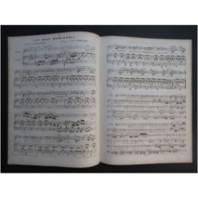 SCHLOSSER F. F. Les Deux Rossignols Chant Piano ca1850