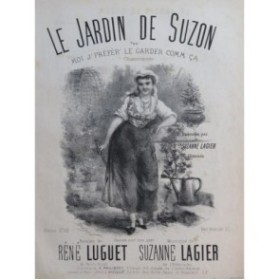 LAGIER Suzanne Le Jardin de Suzon Chant Piano ca1860