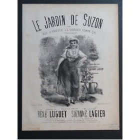 LAGIER Suzanne Le Jardin de Suzon Chant Piano ca1860