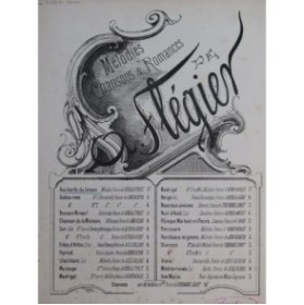 FLÉGIER A. Aux bords du Léman Chant Piano ca1890