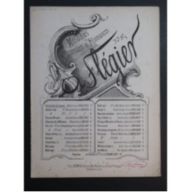 FLÉGIER A. Aux bords du Léman Chant Piano ca1890