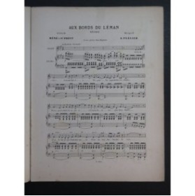 FLÉGIER A. Aux bords du Léman Chant Piano ca1890