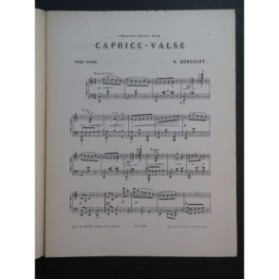 BONCOURT H. Caprice Valse Piano