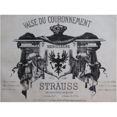 STRAUSS Valse du Couronnement Piano XIXe siècle