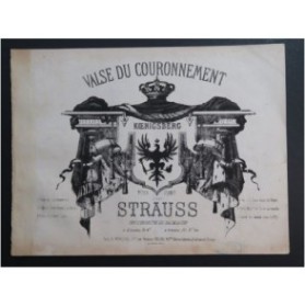 STRAUSS Valse du Couronnement Piano XIXe siècle