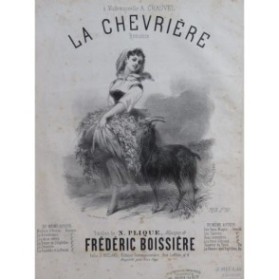 BOISSIÈRE Frédéric La Chevrière Chant Piano ca1860