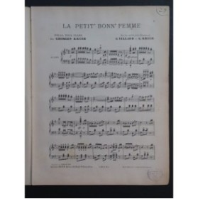 KRIER Georges La Petite Bonne Femme Piano 1909