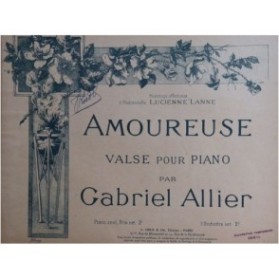 ALLIER Gabriel Amoureuse Piano