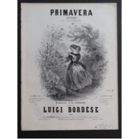 BORDÈSE Luigi Primavera Chant Piano ca1855