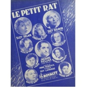 LAFARGE Guy Le petit rat Chant Piano 1948