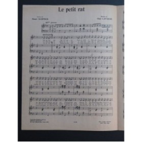 LAFARGE Guy Le petit rat Chant Piano 1948