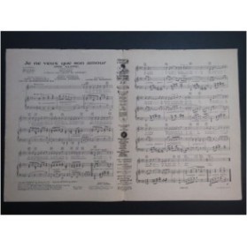 ROMBERG Sigmund Je ne veux que son amour Chant Piano 1930