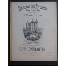 CONSTANTIN Charles Souvenir des Pyrénées Chant Piano XIXe siècle