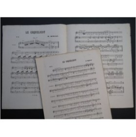 MOREAU W. Le Coquelicot Chant Piano XIXe siècle