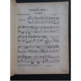 BECUCCI Ernesto Tesoro Mio ! Piano